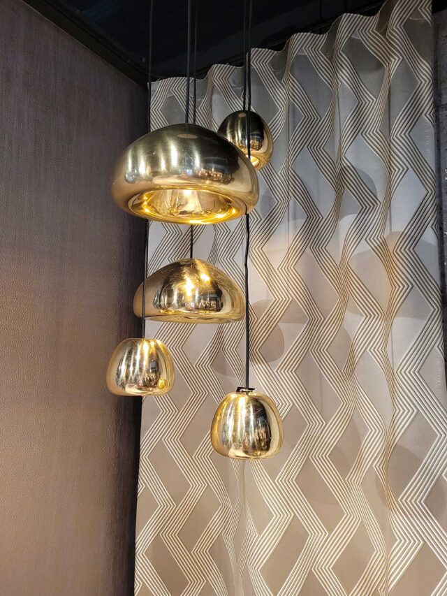 Tom Dixon Void Pendant Lamp Gold Brass